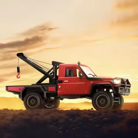 MN82T RC Electric Rescue Vehicle 1/12 RC Climbing Vehicle 4WD 2.4G Remote Control Simulation Crane M