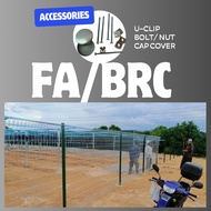 AKSESORI TIANG PAGAR FA/BRC ( U-CLIP,BOLT/NUT,CAP COVER )