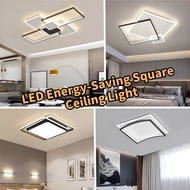 Modern LED Square Three-Color Ceiling Light / Remote Control LED Bedroom Light Bedroom Pendant Light