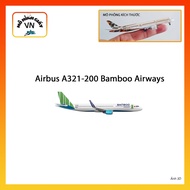 [1:400] Airbus A321-200 Bamboo Airways Assembly Paper Model - MohinhgiayVN