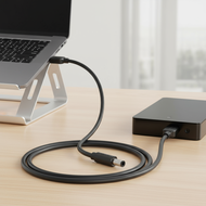 Vention 1.5 Meter USB to DC 5.5mm 3.5mm Power Cord for Hub/Mini Fan/Table Lamp 28 AWG Tuning Fork  V