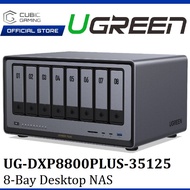 UGREEN NASYNC DXP8800 PLUS 8-BAY DESKTOP NAS, INTEL I5 1235U 10-CORE CPU, 8GB DDR5 RAM, 128G SSD, 2 
