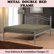 Hotspot * Silver / White Colour Queen Size Bed Frame * Fast Free Delivery * Free Installation