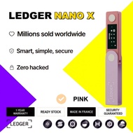 ✅ Official Certified 「 Ledger Nano X 」Pink– Crypto Hardware Wallet  |  1-Year Warranty
