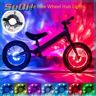 SUQI Colorful Bicycle Spoke Lights, LED Rechargeable Waterproof Bike Wheel Hub Lights,  Safety Warning USB Bicycle Lights