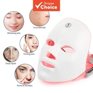 Photon Therapy Skin Rejuvenation LED Mask, 7 Colors, Rechargeable Beauty  Topeng LED Terapi Photon P