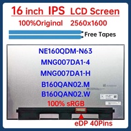 16 Inch Laptop LCD Screen NE160QDM-N63 MNG007DA1-H MNG007DA1-4 B160QAN02.M B160QAN02.W Display Matri
