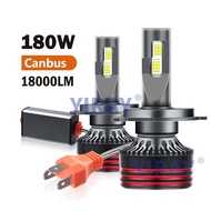 YIRAY 2PCS High quality 180W 18000LM CSP 3570 chip Car Headlight H1 H4 H7 H11 Canbus Bulbs HB3 HB4 H