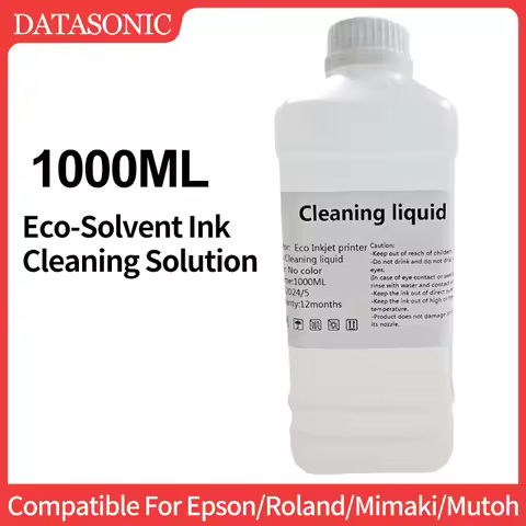 1000ML Eco-Solvent Ink Cleaning Solution For Epson/Roland/Mimaki/Mutoh DX5 DX7 TX800 XP600 5113 I320