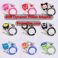 3pcs/set Silicone Charging Cable Protector Cute Cartoon Charger Protector Cover Compatible for ip 40
