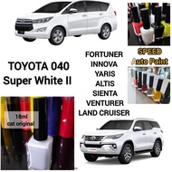 TOYOTA SUPER WHITE II 040 CAR SCRATCH REMOVER PAINT FOR TOYOTA INNOVA CARS