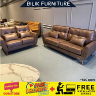 bilik Furniture- Sofa Set/Leathaire fabric Sofa Set/ Tropical Hardwood Frame 2 seater + 3 seater Sofa Set / Set Sofa