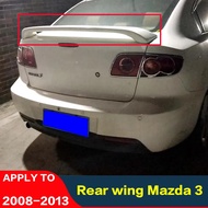 CEYUSOT FOR Rear Spoiler Wing Mazda 3 2008-2013 ABS Material Plastic CAR Trunk Rear Lip Tail Fin Bod