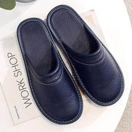 Genuine Leather House Slippers Man Leather Bedroom Slippers Men - Leather Slippers - Aliexpress