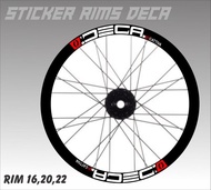 Sticker rims deca stiker velk sepeda lipat decal