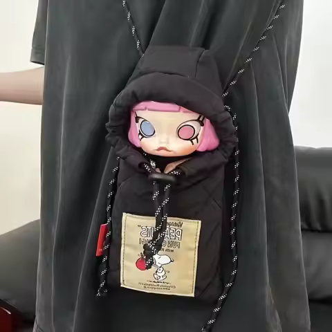 Snoopy Japanese Style New Mini Stroller Crossbody Phone Bag Cute Kawaii Cartoon Versatile Shoulder P