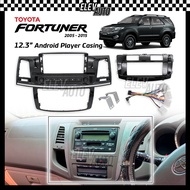 Toyota Fortuner 2005 - 2015 12.3" BBA Casing Android Installation Dash Kit Player With Socket Access