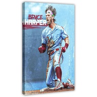 Bryce Harper Poster 73 Canvas Poster Wall Art Decor Print Picture Paintings For Living Room Bedroom 