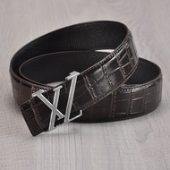 NHG4 LV First Layer Crocodile Leather Business Men Women Belt Fashion Trendy Luxurioushggb