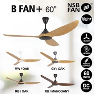 NSB B FAN + BFAN Ceiling Fan 60" DC Motor 3 Blade With Remote Control Kipas Angin Siling