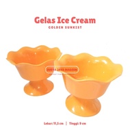Golden Sunkist Ice Cream Glass | Ice Cream Glass