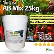 best purie garden pupuk / nutrisi hidroponik ab mix- 25kg 50l pekat - sayuran buah