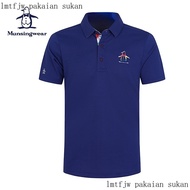 Munsingwear/munsingwear Golf Summer New Style Printed Lapel Fashion Short-Sleeved polo Shirt Clothing Men's T-Shirt