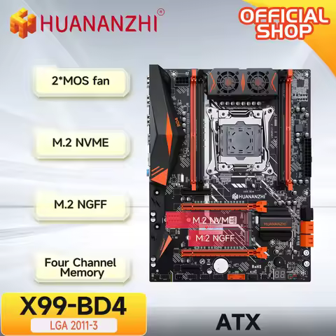 HUANANZHI X99 BD4 LGA 2011-3 XEON X99 Motherboard supports Intel E5 2640 2666 2670 2696 2678 V3 V4 D