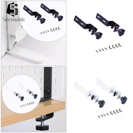 [Serenable] 2 Pieces Pegboard Desk Mount Fixing Clamps Fixing Clips for 1- 4.5cm Desktop