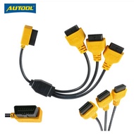 AUTOOL 50cm Automobile OBD2 ELM327 Scanner Cable, Car OBD Engine Fault Diagnostic Adapter Cable Conn