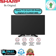 BEKAS PAKAI! SHARP 24GD1400I / LED TV 24INCH DIGITAL HD READY / 2T-C24GD1400I