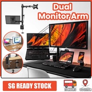 【SG STOCK】Standard Monitor Arm With Laptop Holder Monitor Mount Clamp Desk Accessory Dual Monitor Ar