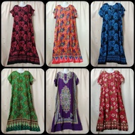 AM(Size 2XL)(Maxi Panjang)(Aladdin)Baju Tidur Batik/Baju Batik|Batik Maxi Night Dress/Batik Maxi Dre