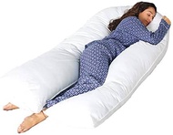 Pregnancy Pillow U Shape 130cm x 70cm Plain Pattern Bantal Peluk Bentuk U Ibu Mengandung