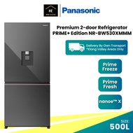 Panasonic 500L Premium 2 Door Refrigerator PRIME+ Edition NR-BW530XMMM Fridge Peti Sejuk