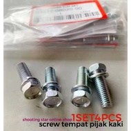 Ex5 / Ex5 dream screw footrest ori set 4pcs  / wave 125 / c70  GBO-J footrest screw / Ex5 screw temp