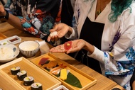 Sushi Making Class in a Happi Coat in Asakusa