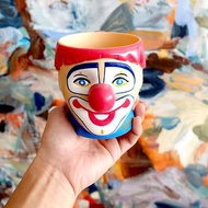 美國中古流行配行立體小丑塑膠咖啡杯水杯茶杯 二手生活品味小物