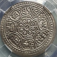 西藏章嘎銀幣 