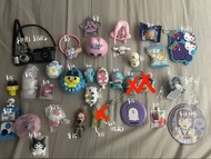 ［多圖］平放大量扭蛋 hello kitty 玉桂狗 squishy sanrio joke bear 麵包超人 蠟筆小新 多啦A夢 壽司郎 水怪 chiikawa usagi 小八 Kuromi m