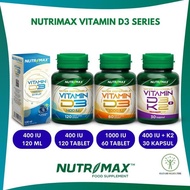 NUTRIMAX VITAMIN D3 SERIES 400 IU 1000 IU D3 K2 VIT D3