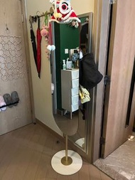 簡約落地鏡衣帽架