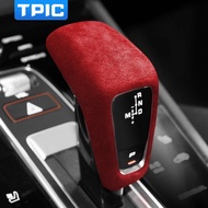 TPIC Alcantara Wrap For Porsche Cayenne Panamera Boxter 2018-2021 Gear Shift Handle Cover Sticker In