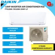 Daikin (5STAR) R32 SMART WIFI 1HP & 1.5HP INVERTER-DELUXE AIR COND FTKU28/RKU28B-3WMY-LF & FTKU35B/R