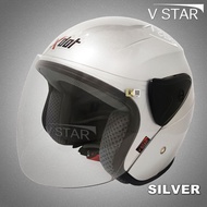 HELMET ALDULT XDOT G618 ( SILVER / PERAK ) TOPI KELEDAR DEWASA XDOT G618 DESIGN LTD SWAN INDEX MVSTA