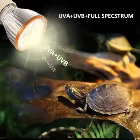 LED Reptile Light Bulb UVA UVB Full Spectrum 5.0/10.0 Terrarium Lamp Lighting E27 Small Pet Heating 