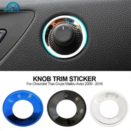 OPENMALL Car Adjustment Knob Rearview Mirror Trim Sticker for Chevrolet Trax Cruze Malibu Aveo 2009 - 2016 E8K5