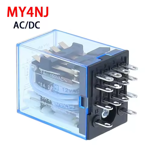 1PCS MY4NJ Relay HH54P MY4N-J 14 Pin AC/DC 12V 24V 36V 48V 110V 220V 380V Mini Relay Intermediate El