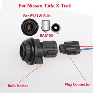 Nissan Tiida X-Trail Turn Signal Light BAU15S PY21W Bulb Holder Connector Socket