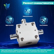 Right Angle Steering 90° Angel Drive,15mm Same Direction Dual Output Shaft,2000RPM 750N 1:1 Ratio,1.